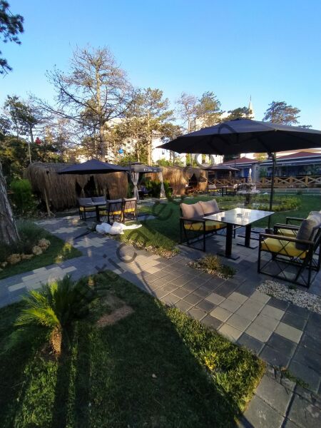 CLK Garden 3 Metre Yuvarlak Antrasit Yandan Dirsekli Kollu Bahçe Cafe Şemsiyesi