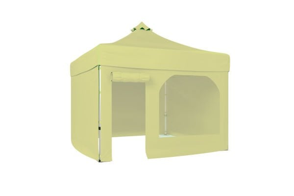 CLK 4x4 40 mm Katlanabilir Tente Gazebo Çadır Gazebo Çadır 3 Yan Kapalı 1 Yan Kapı ve Pencereli