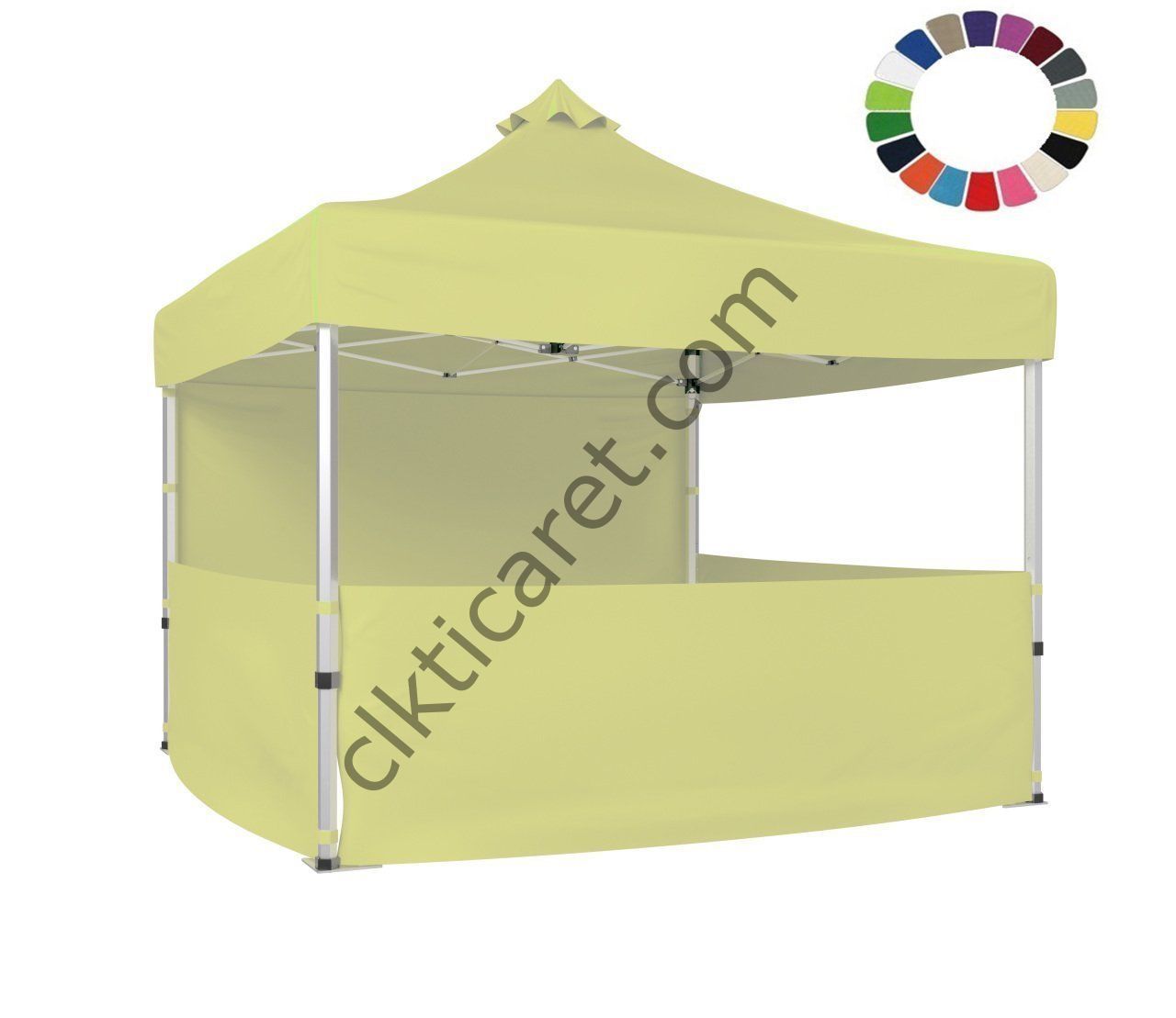 CLK 4x4 40 mm Katlanabilir Tente Gazebo Çadır Gazebo Çadır 1 Tam Duvar 3 Yarım Duvar