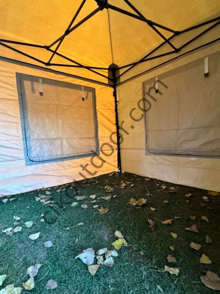 CLK 3x4,5 mt Eko 40mm Karavan Çadırı Portatif Katlanabilir Gazebo Tente Kış Bahçesi