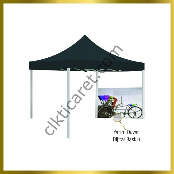 CLK 2x2 Baskılı Gazebo Çadır Portatif Tente Set