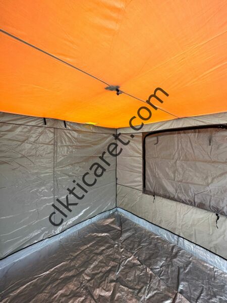 CLK 3x3 40mm Katlanır Gazebo Kamp Çadır Turuncu