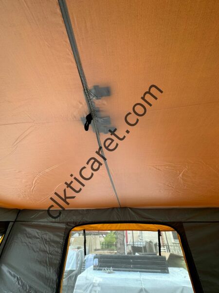 CLK 3x3 40 mm Profil Katlanır Gazebo Kamp Çadır Antrasit Gri