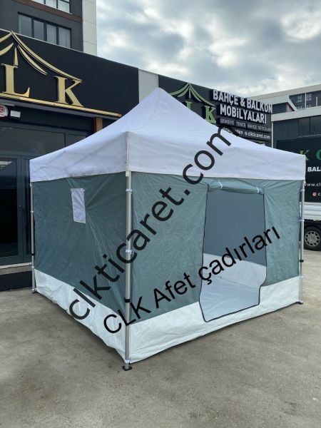 CLK 3x3 40mm Alüminyum Oxford Kumaş Gazebo Katlanır Portatif Kamp Çadırı