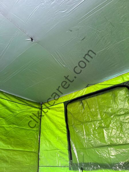 CLK 3x3 30 mm Profil Katlanır Gazebo Kamp Çadır Haki Yeşil Kamuflaj Detaylı