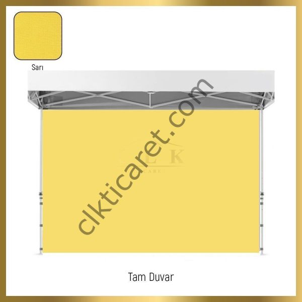 CLK 2x3 Katlanabilir Tente Gazebo Portatif Çadır 3 Yan Duvarlı 2 Pencereli