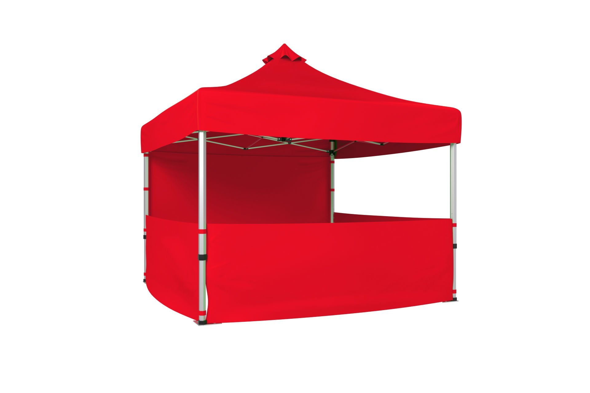 CLK 3x3 Katlanır Gazebo Tente 1 Tam Duvar 3 Yarım Duvar