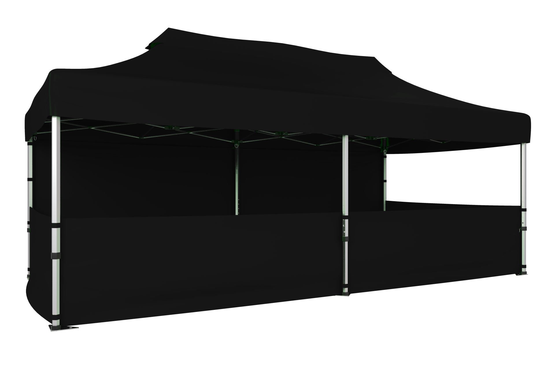 CLK 3x6 40 mm Katlanabilir Tente Gazebo Çadır Gazebo Çadır 1 Tam Duvar 3 Yarım Duvar