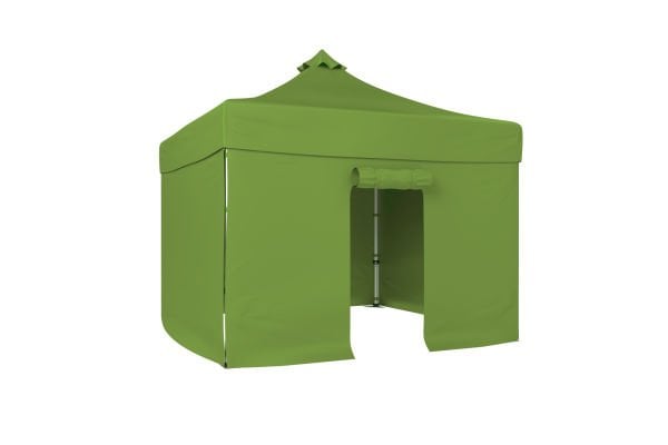 CLK 3x3 40mm Alüminyum Katlanabilir Tente Gazebo Çadır 4 Yan Kapalı 1 Kapılı Çadır