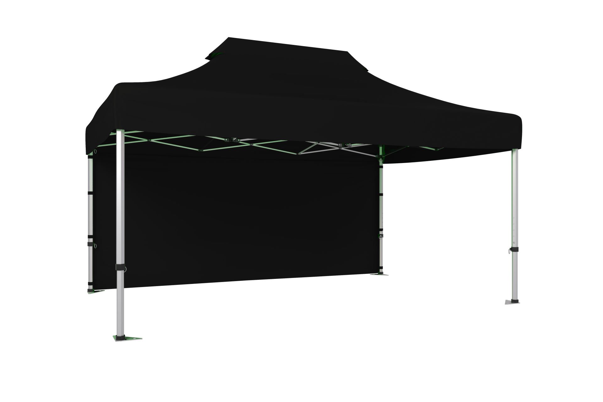 CLK 3x4,5 40mm Alüminyum Katlanabilir Tente Gazebo Çadır 1 Kenar Kapalı