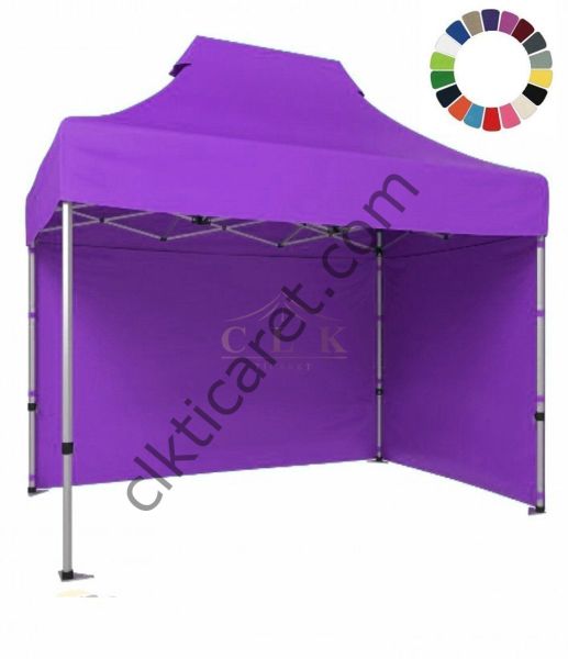 CLK 2x3 40mm Alüminyum Katlanabilir Tente Gazebo Çadır 2 Kenar Kapalı