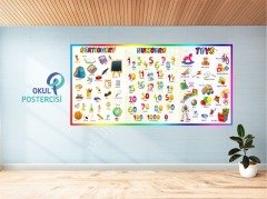 STATIONERY&NUMBERS&TOYS İNGİLİZCE POSTERİ