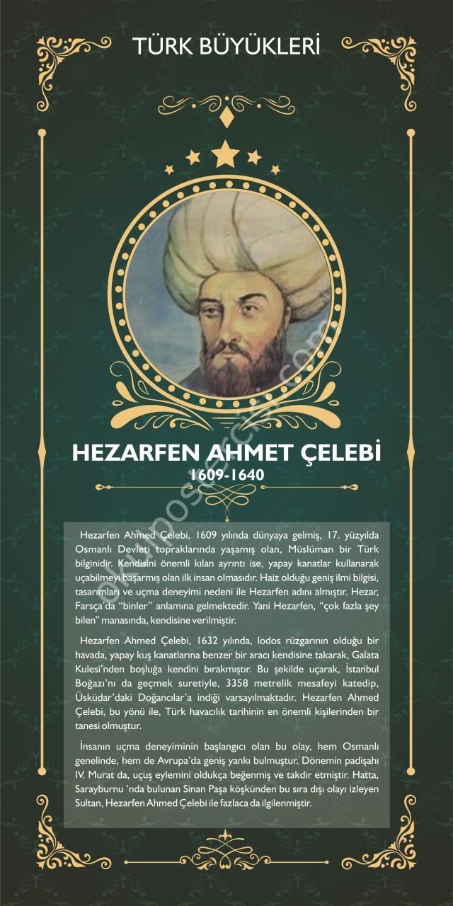 HAZARFEN AHMET ÇELEBİ POSTERİ