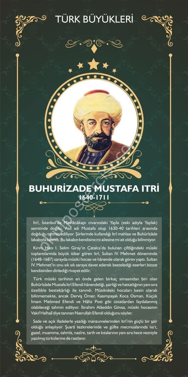 MUSTAFA ITRİ POSTERİ