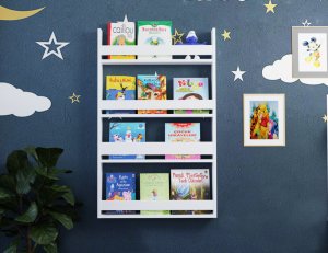 Shila Home - Montessori Eğitici Kitaplık Beyaz