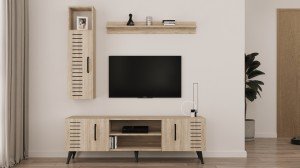 Shila Home - Dolaplı Raflı TV Ünitesi