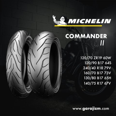 Michelin 120/90 B17 (64S)  Commander II - Ön