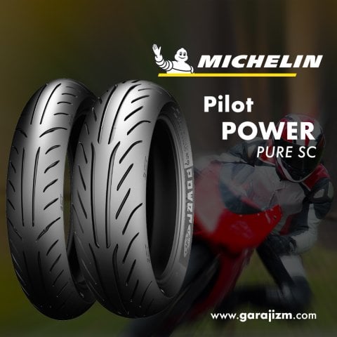 Michelin 110/70-12 47L  Power Pure SC - Ön