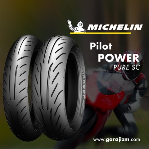 Michelin 120/70-12 (51P) Power Pure SC - Ön veya Arka