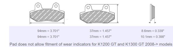 FDB2039 Ferodo Motorsiklet Balatası