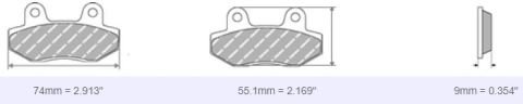 FDB2079 Ferodo Motorsiklet Balatası