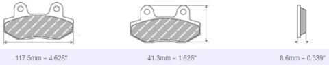 FDB2105 Ferodo Motorsiklet Balatası
