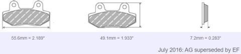 FDB2115 Ferodo Motorsiklet Balatası