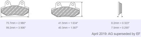 FDB2133 Ferodo Motorsiklet Balatası