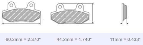 FDB2139 Ferodo Motorsiklet Balatası