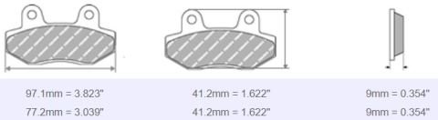 FDB2142 Ferodo Motorsiklet Balatası