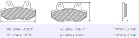 FDB2143 Ferodo Motorsiklet Balatası