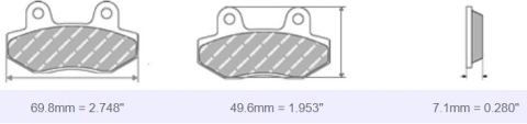 FDB2158 Ferodo Motorsiklet Balatası