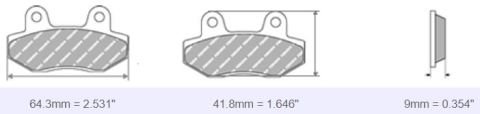 FDB2165 Ferodo Motorsiklet Balatası