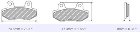 FDB2181 Ferodo Motorsiklet Balatası