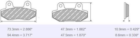 FDB2184 Ferodo Motorsiklet Balatası