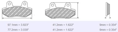 FDB2186 Ferodo Motorsiklet Balatası
