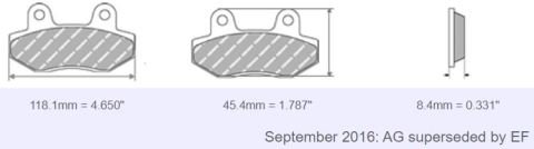 FDB2196 Ferodo Motorsiklet Balatası