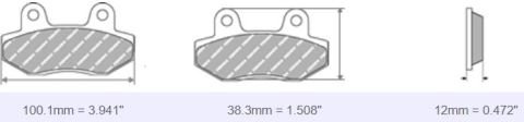 FDB2200 Ferodo Motorsiklet Balatası