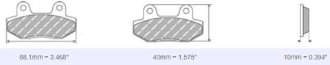 FDB2275 Ferodo Motorsiklet Balatası