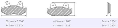 FDB2296 Ferodo Motorsiklet Balatası