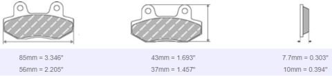 FDB314 Ferodo Motorsiklet Balatası