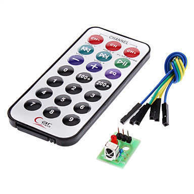 IR Alıcı Verici Kumanda Seti - IR Receiver Module Wireless Remote Control K