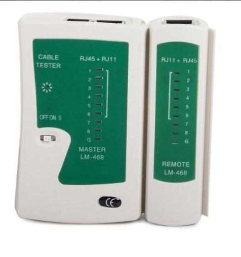 LM-468 CAT 5 Kablo Test Cihazı ( RJ45 + RJ11 )