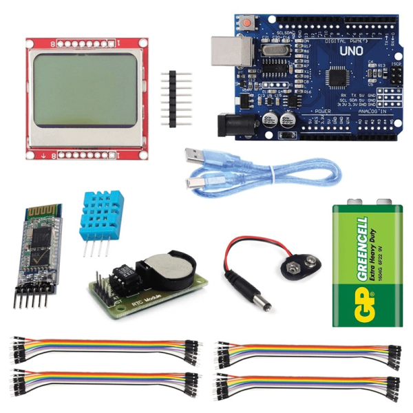 Arduino Sıcaklık ve Nem Ölçer Dijital Saat Seti