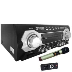 Denox DXV-LOGIC 802 MIC 120 Watt 100V Hat Trafolu 2 Bölgeli Amplifikatör