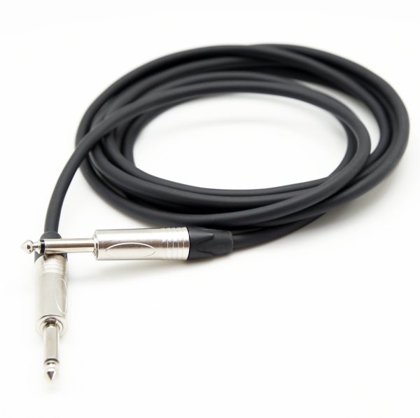 Enstrüman Ara Kablosu 6.3mm Gitar+Gitar Jak 1 Metre