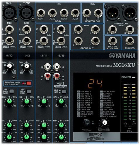 Yamaha MG16XU 16 Kanal Efektli Usbli Mikser