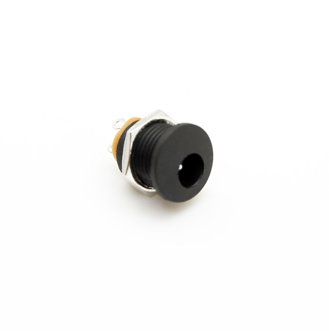 DC Şase Jack Yuvarlak 2.1mm Somunlu Vidalı