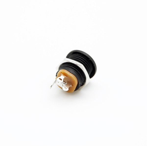 DC Şase Jack Yuvarlak 2.1mm Somunlu Vidalı