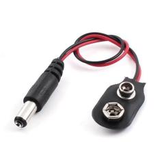 9V-DC Barrel Dönüştürücü Kablo - 9V to DC Barrel Adapter
